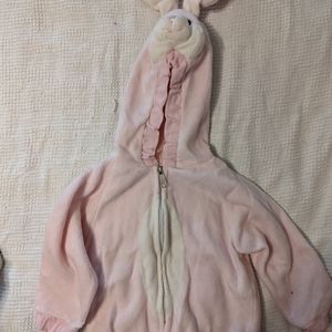 Pink bunny jacket about size 4T